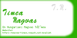 timea magvas business card